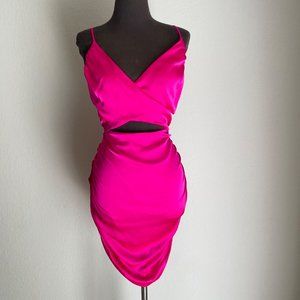 Wild Fable sz L Spaghetti strap V neck stomach out wiggle party dress